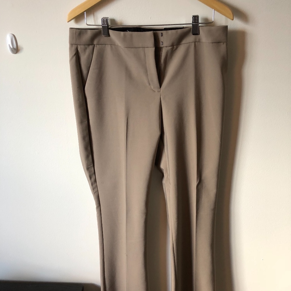 Express Columnist Boot Cut Khaki Pants